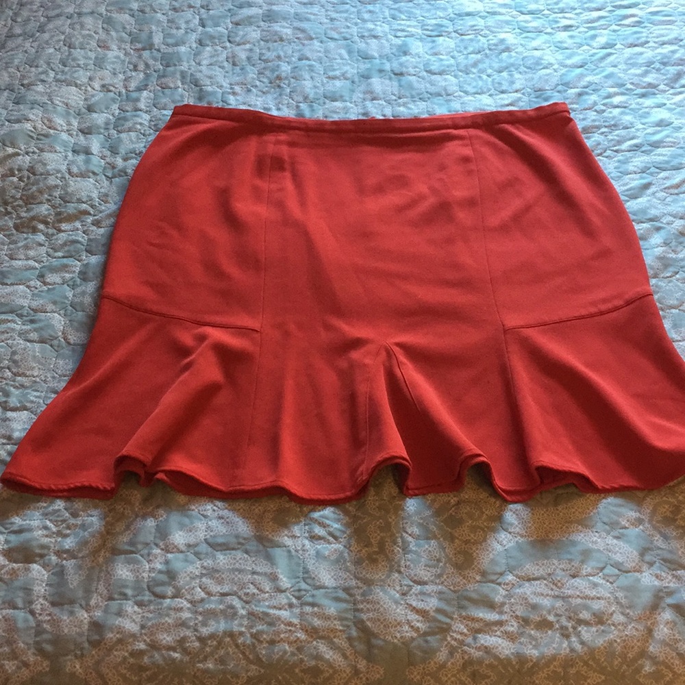 Red skirt from Lane Bryant